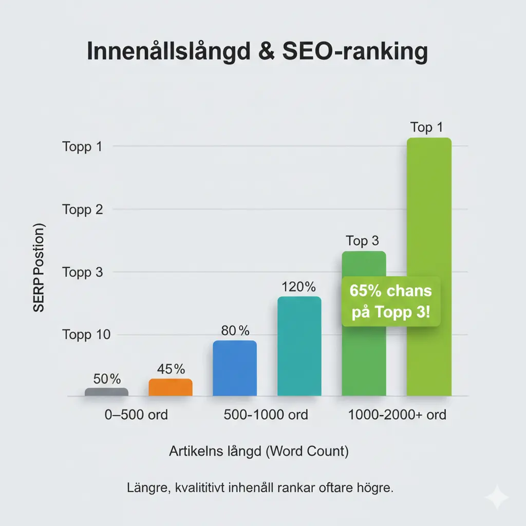 SEO-innehållslängdstabell